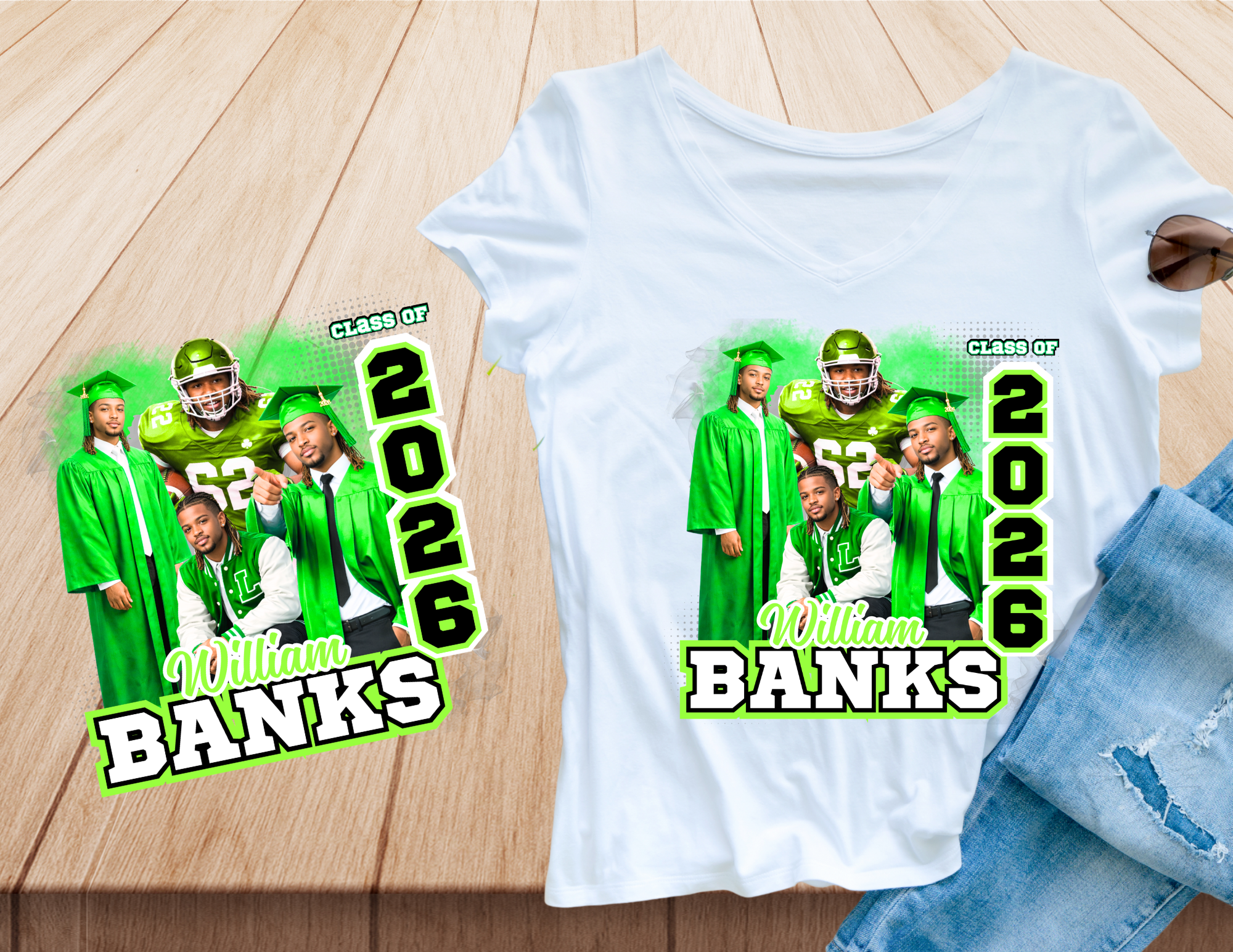 Graduation Center Design T-Shirt