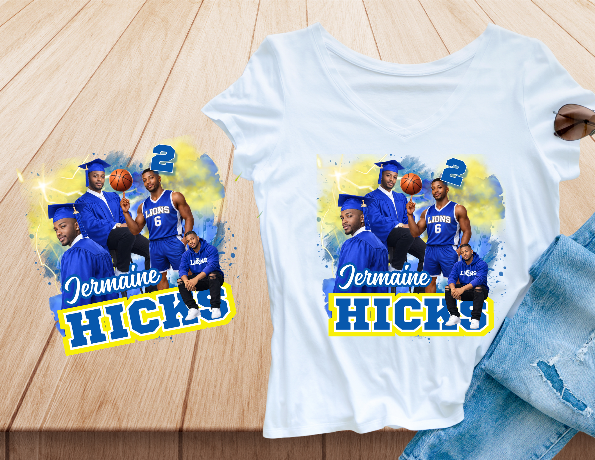 Graduation Center Design T-Shirt