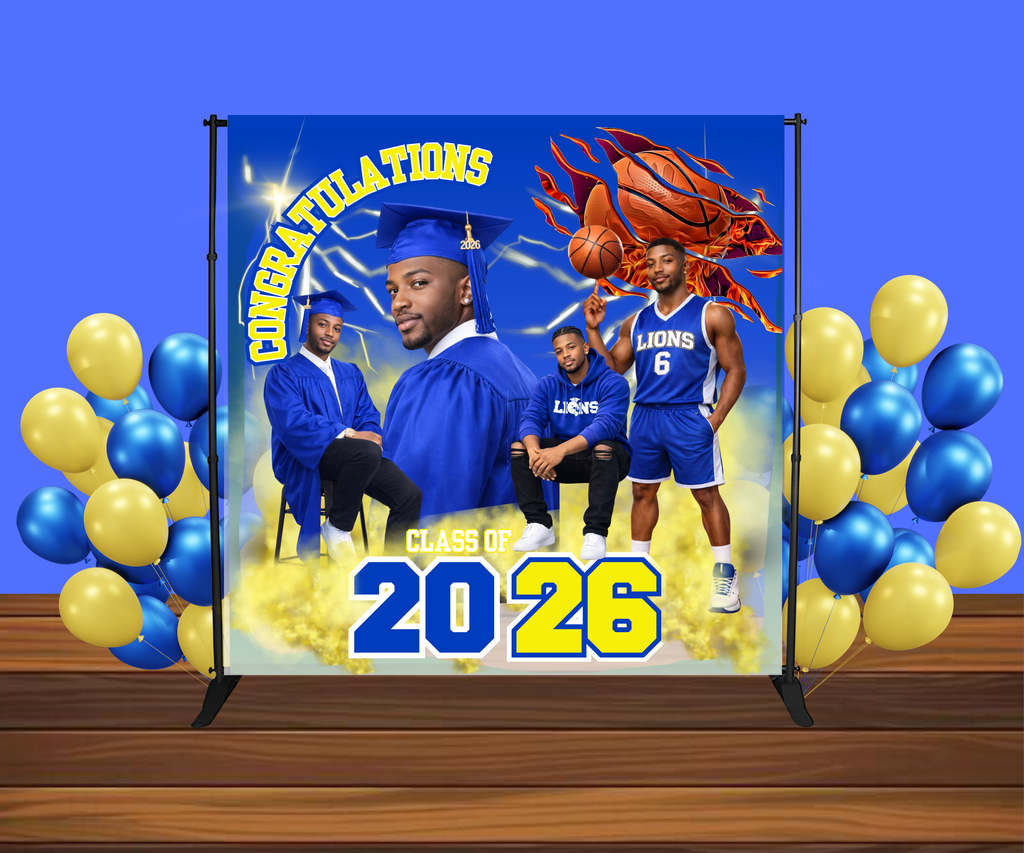 Custom Graduation Backdrop/Banner (8x8)