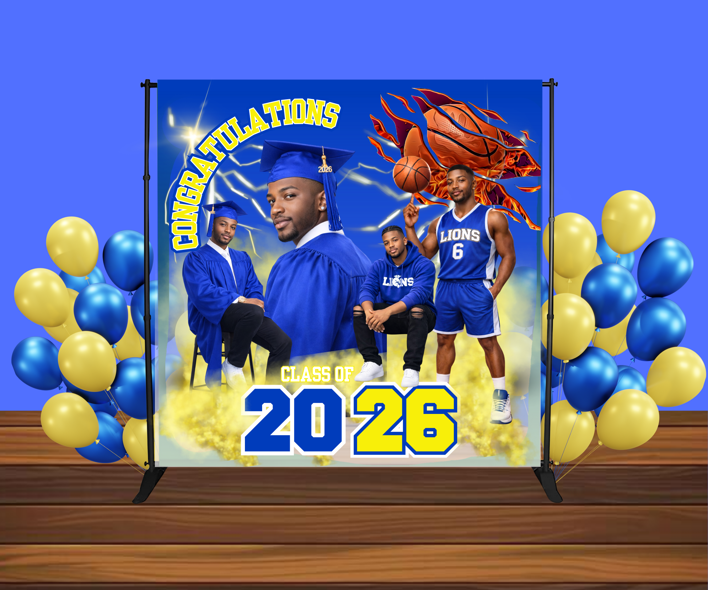 Custom Graduation Backdrop/Banner (8x8)