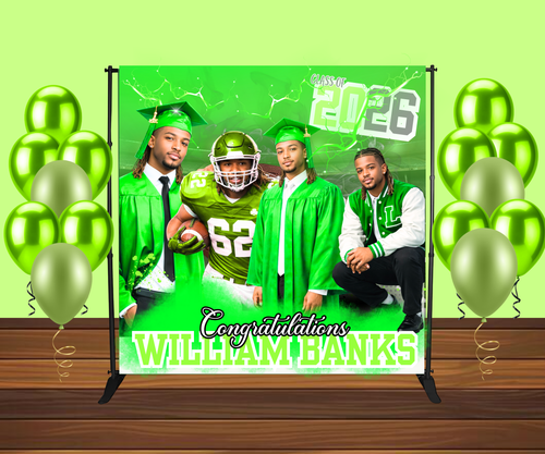 Custom Graduation Backdrop/Banner (8x8)
