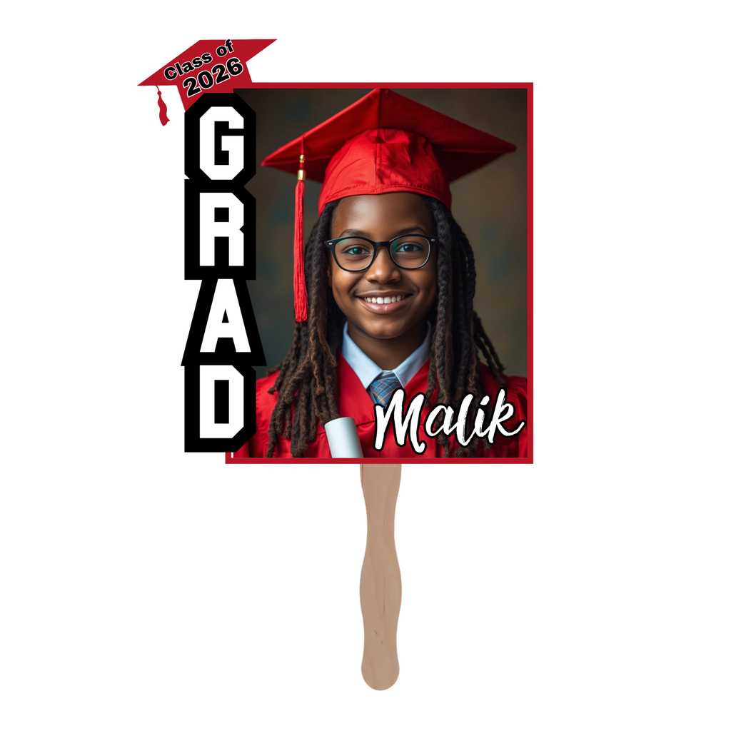 Custom Kids Graduation Fan
