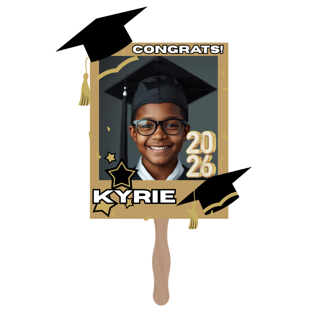 Custom Kids Graduation Fan