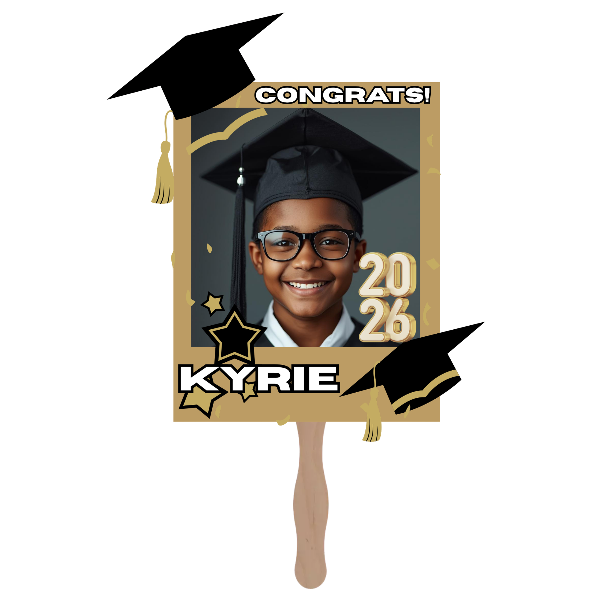 Custom Kids Graduation Fan
