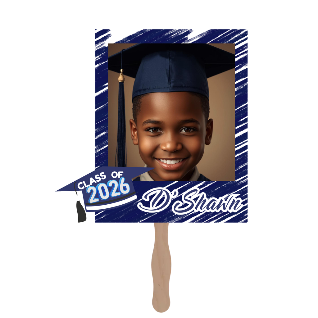 Custom Kids Graduation Fan