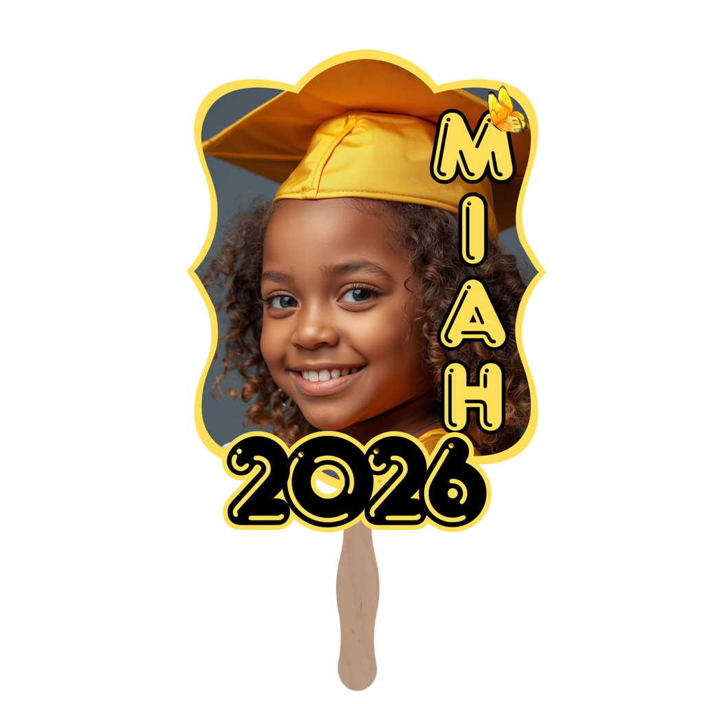Custom Kids Graduation Fan