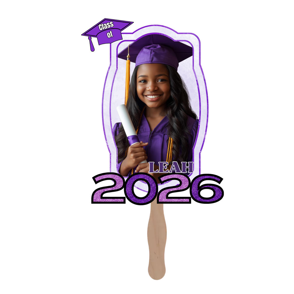 Custom Kids Graduation Fan