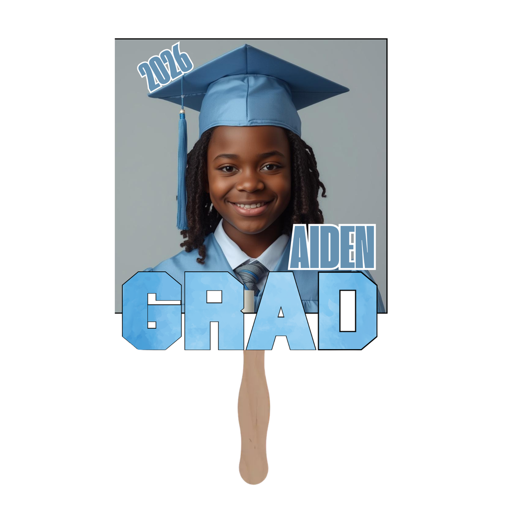 Custom Kids Graduation Fan
