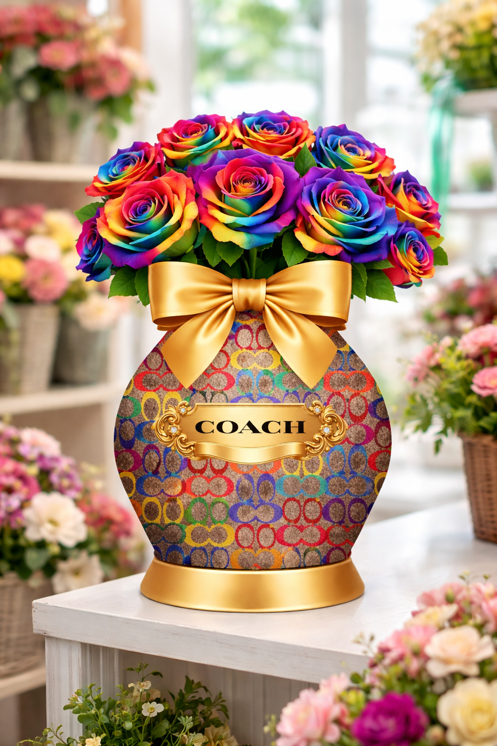 Coach Flower Vase Gift Box (Foam Board)