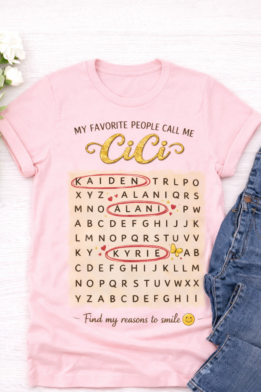 My Favorite People Call Me [Name] - Personalized Crossword T-Shirt