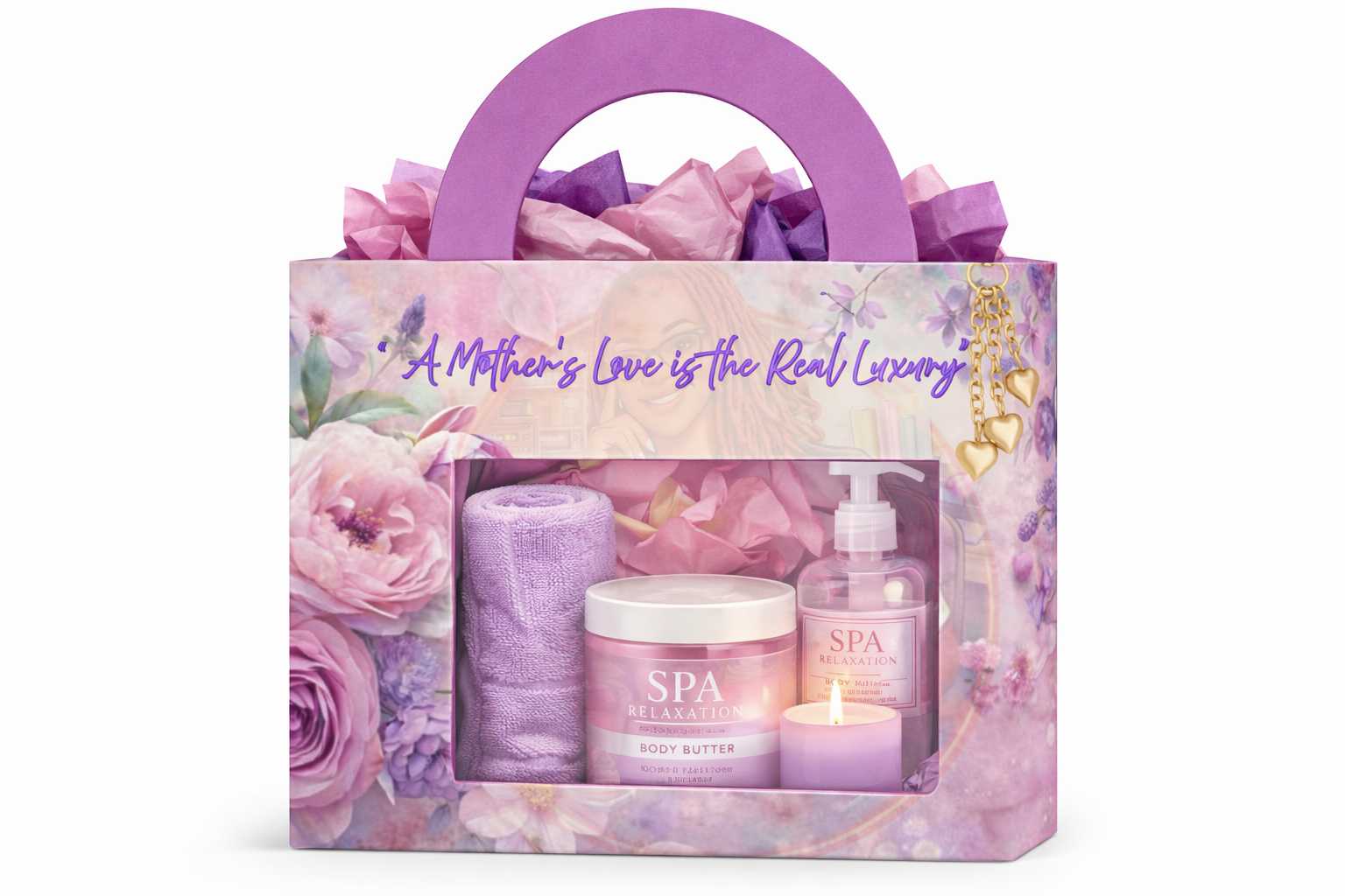 “A Mother’s Love is the Real Luxury” Spa Gift Box | Unfilled