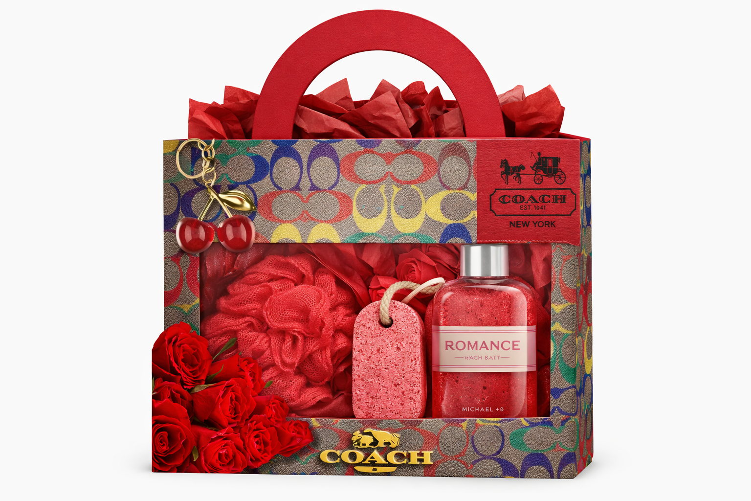 Designer-Inspired Foam Purse Gift Box — Coach | Unfilled