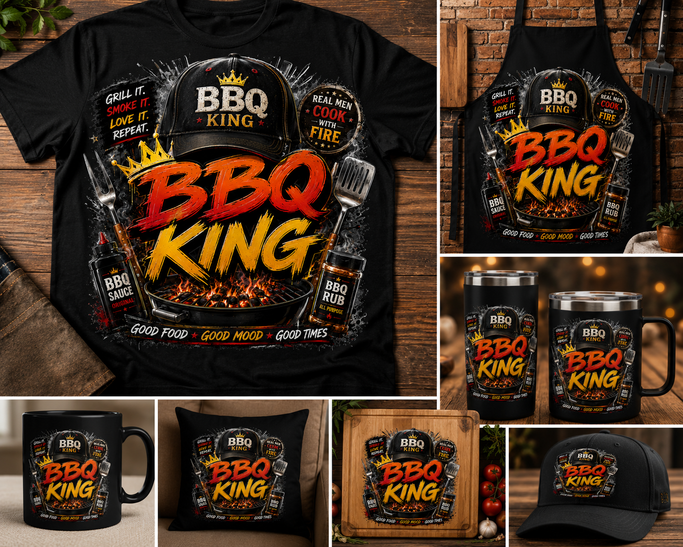 BBQ King Pillow