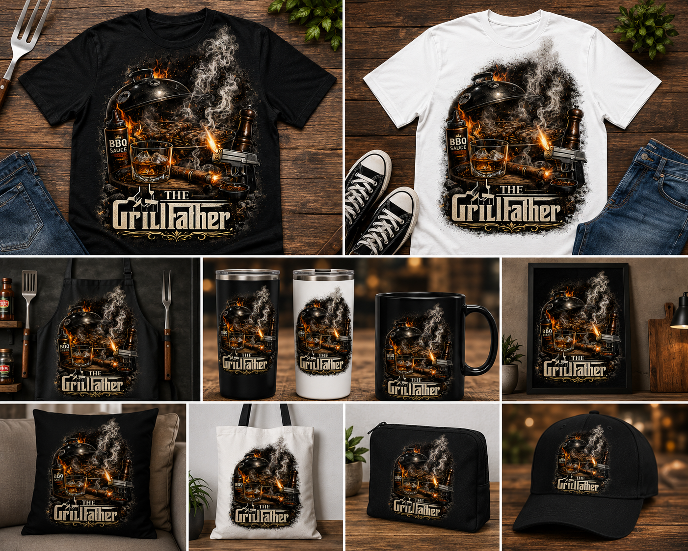 The Grillfather Pillow