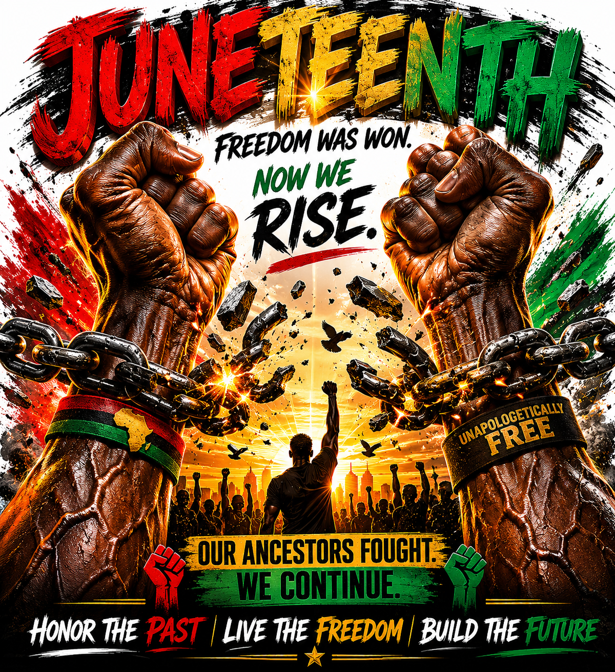 Juneteenth Freedom Day Tote Bag