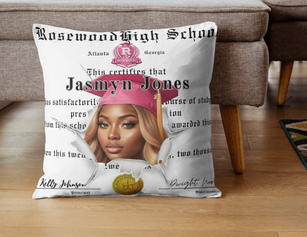 Custom Graduation Diploma Pillow