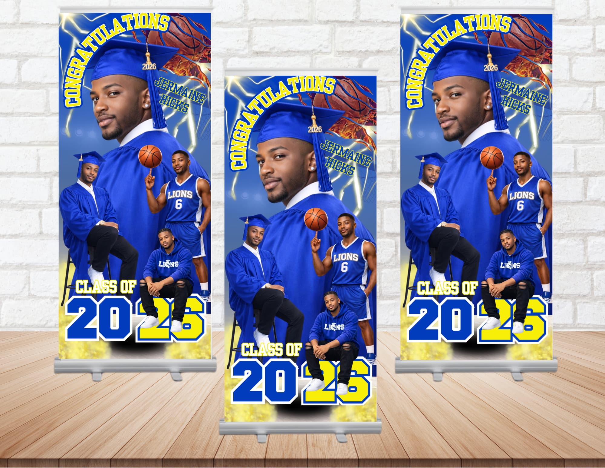 Custom Graduation Retractable Banner (4x6)