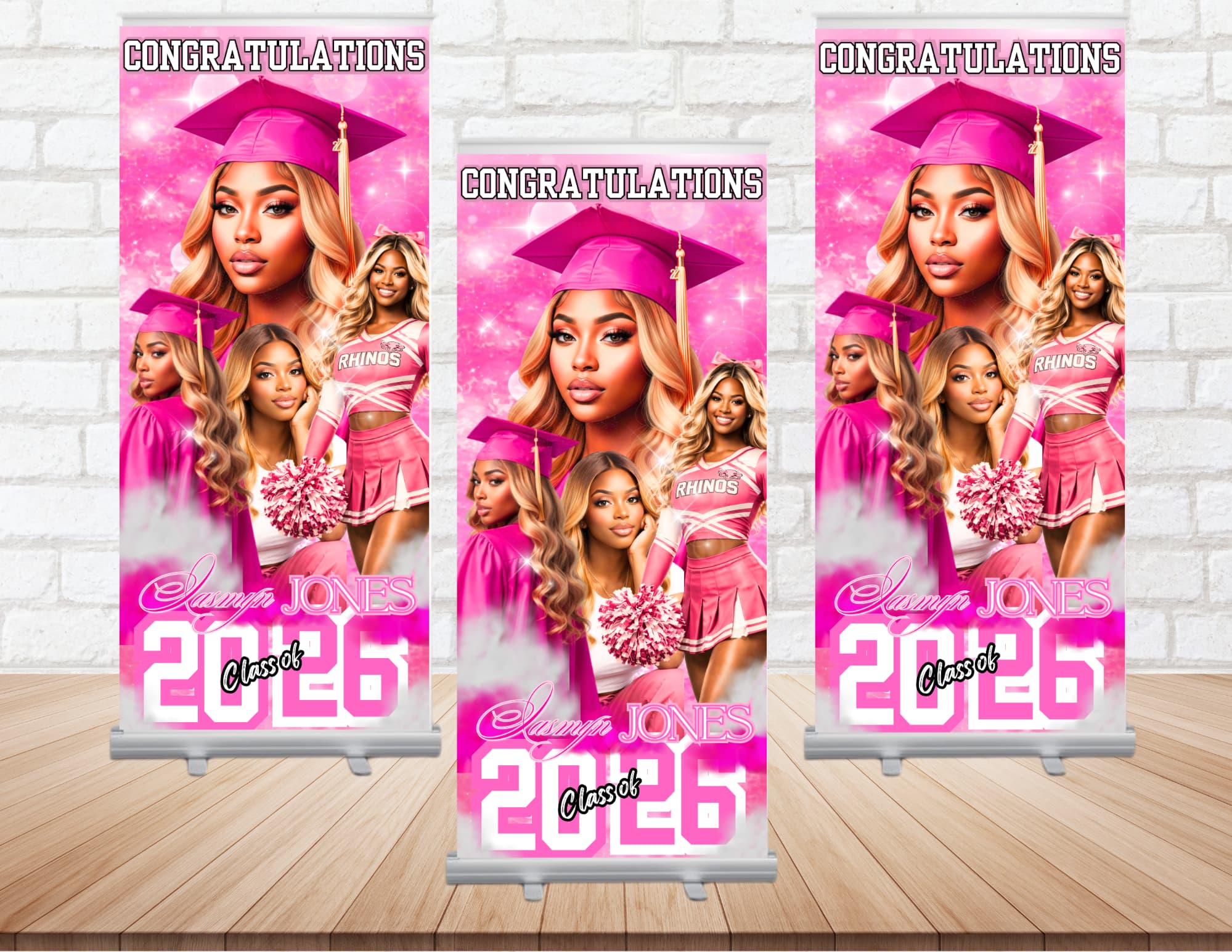 Custom Graduation Retractable Banner (4x6)
