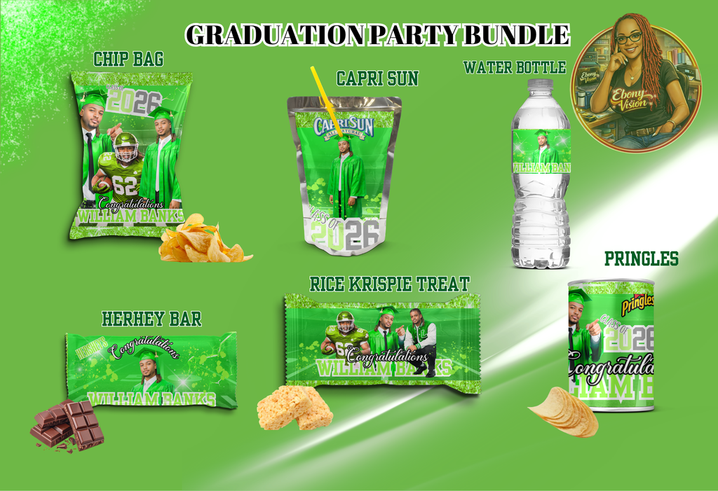 Graduation Party Favor Bundle - Custom Snack Labels