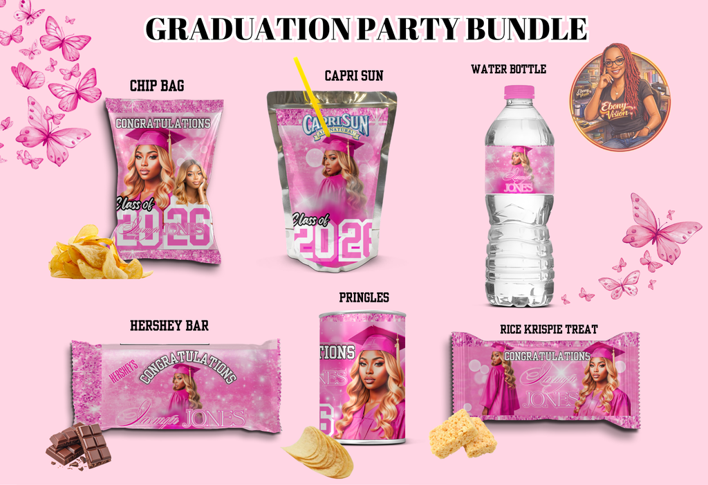 Graduation Party Favor Bundle - Custom Snack Labels