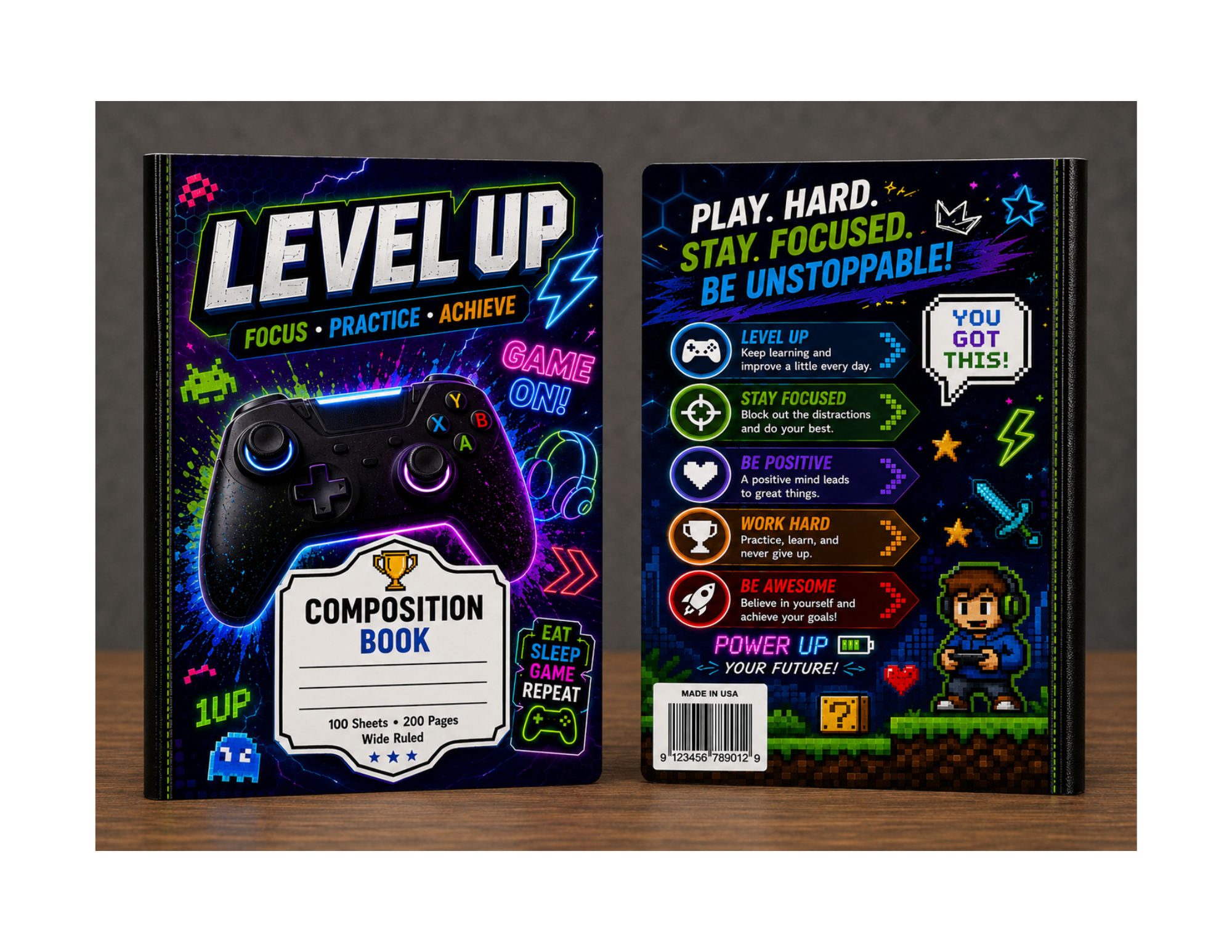 Level Up Composition Notebook