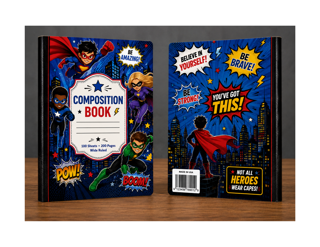 Custom Composition Notebook - Boys Collection