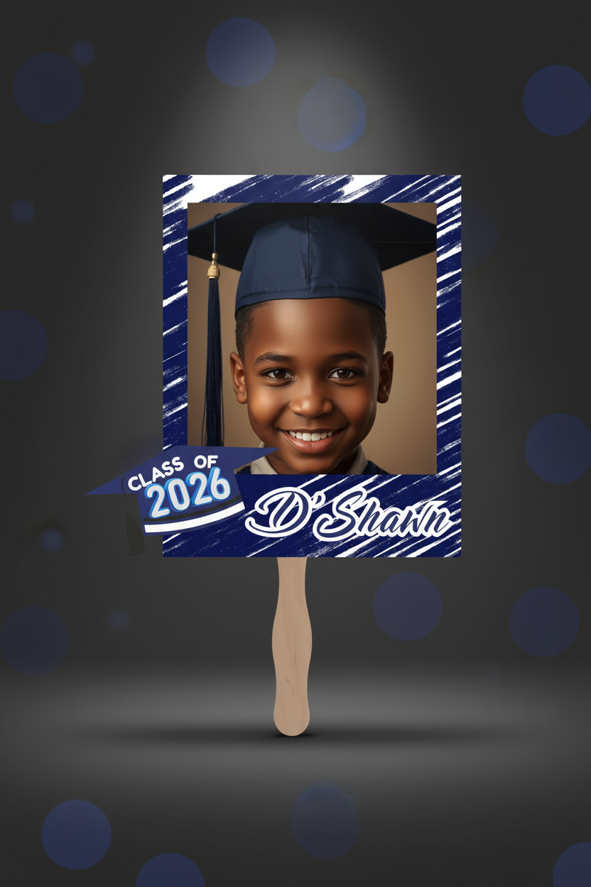 D'Shawn Navy Fan - Studio Mockup