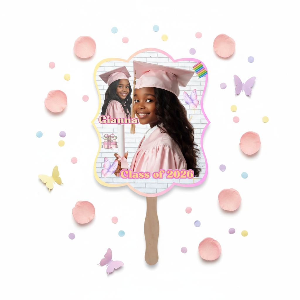 Gianna Pink Fan - Flat Lay Mockup